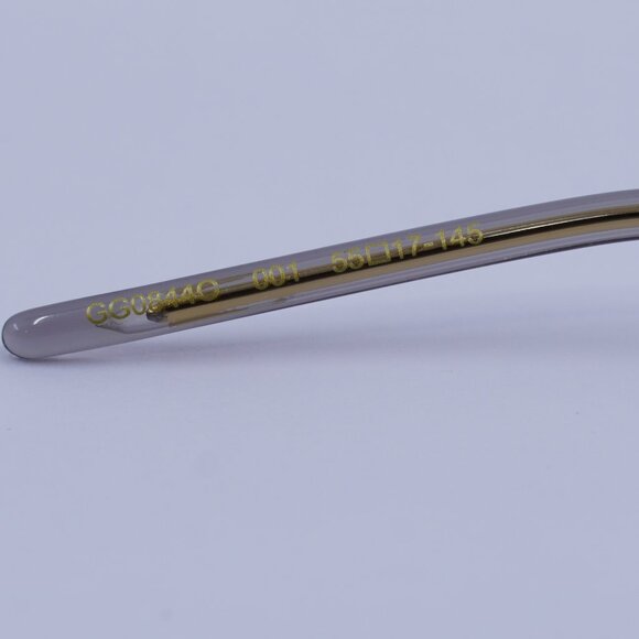 Gucci GG0844O 001 Eyeglasses Black 55mm Aviator Frame - Picture 8 of 10